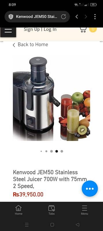 Kenwood juicer 2