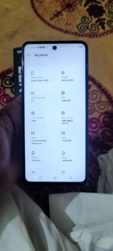 Infinix zero x new 8+5/128 seld mobile 5