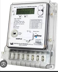 LESCO 3PHASE  ORIGNAL METER FOR SALE