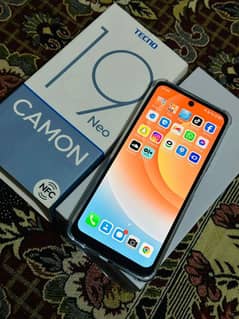 tecno camon 19 neo with box pta official approved 6/128gb