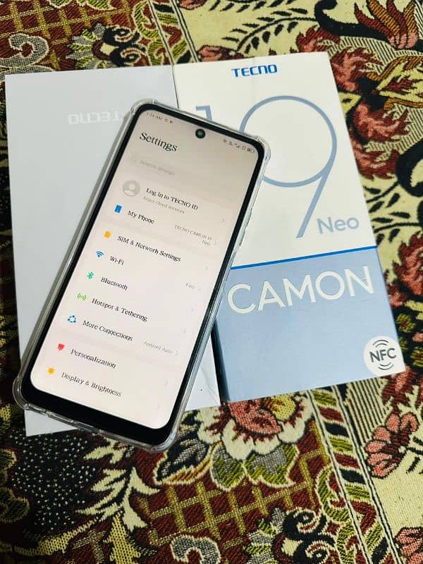 tecno camon 19 neo with box pta official approved 6/128gb 3