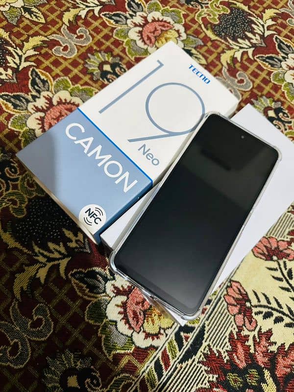 tecno camon 19 neo with box pta official approved 6/128gb 4