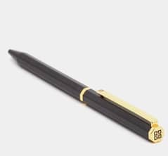 Givenchy Black Composite Gold Tone Ball Pen