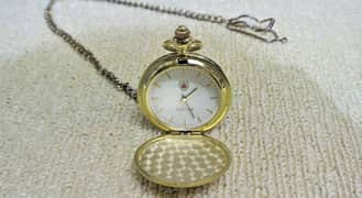 Caster Vintage Gold Pocket Watch