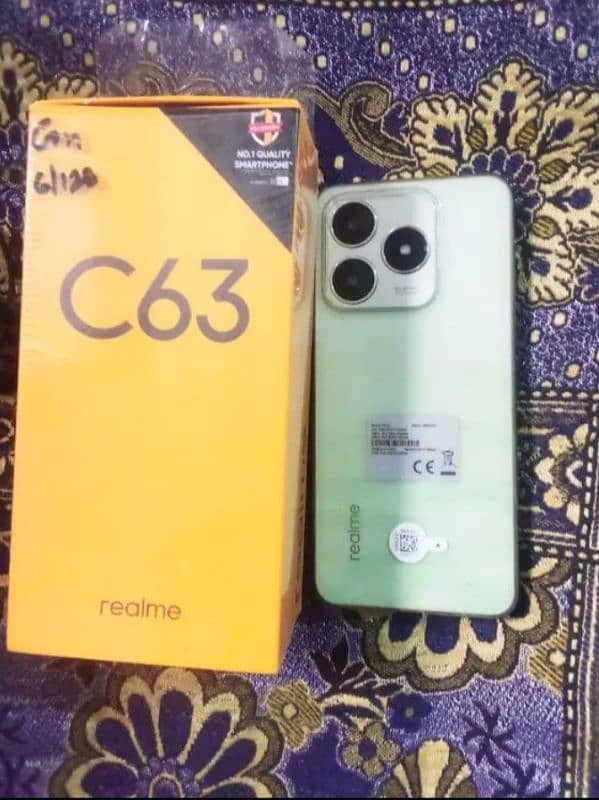 Realme c63 full warantee brand new 6.6. 128 0