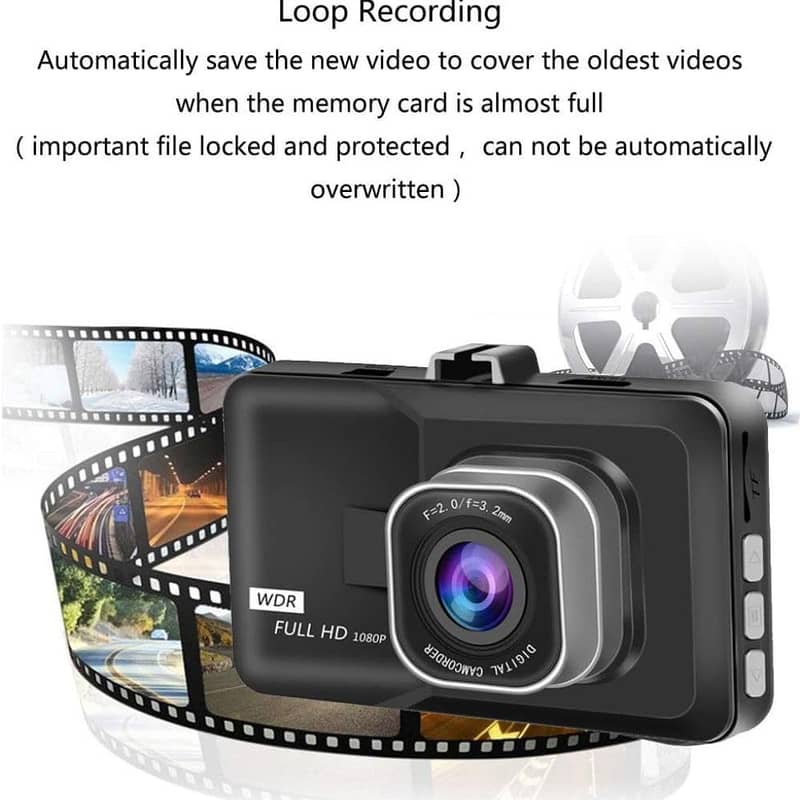 IIWEY Dash Cam Front and Rear Night Vision Motion Motion Detection 15