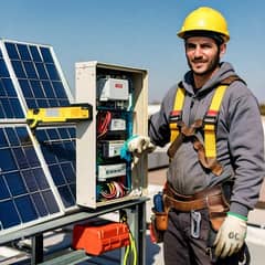 solar technician solar installation work