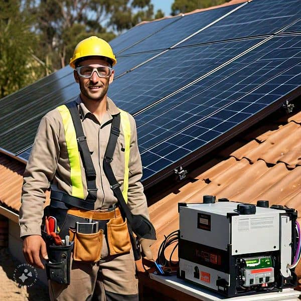 solar technician solar installation work 1