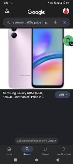 samsung A05s 6/128 with box cabel