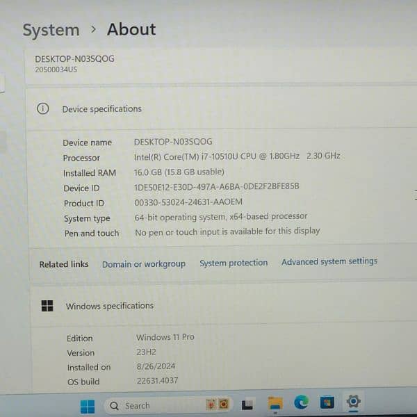 Lenovo Thinkpad T14 Gen-1 Intel Core i7 10th Generation 4