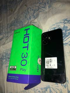 infinix hot 30 play 4/64gb 2 mon warrenty 10by10 with box only