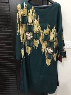 green dress Lulusaa  Chest 20 Hips 21  Length 40