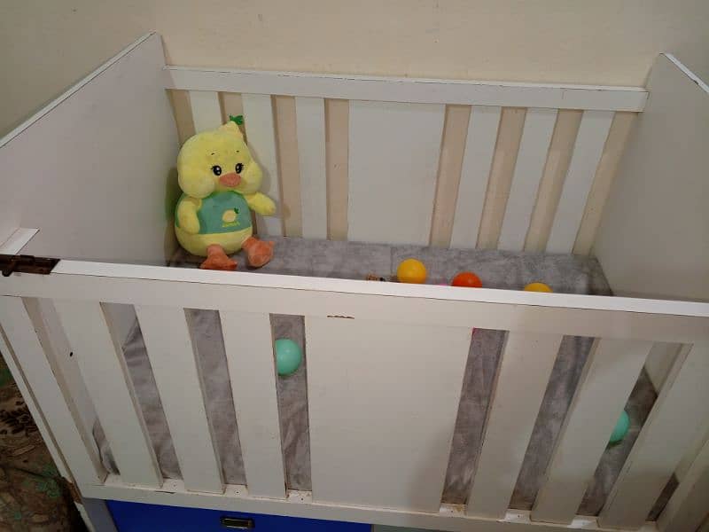 baby cot bad with new mattress 30inch 48inch 1