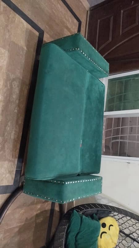 sofa bed green velvet 1