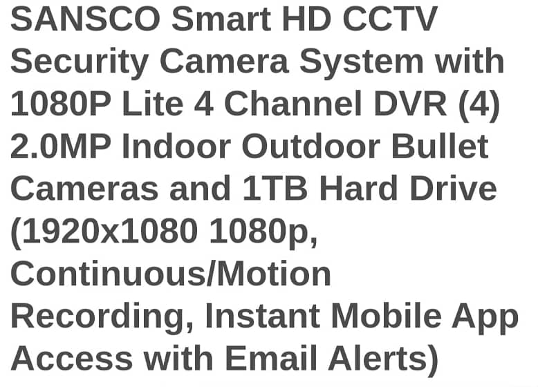 SANSCO SMART HD CCTV CAMERA SYESTEM COMPLEET SET IMPORTED 9