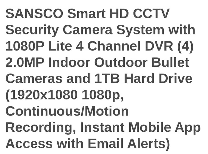 SANSCO SMART HD CCTV CAMERA SYESTEM COMPLEET SET IMPORTED 10