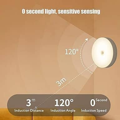 50 CM, 3 Color Motion Sensor night light Rechargeable For Car 11