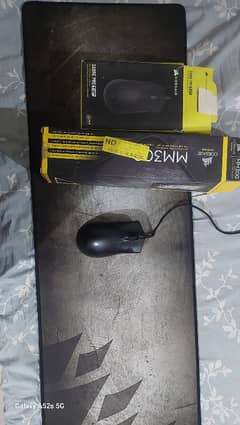 corsair sabre pro mouse and corsair mm300 mousepad