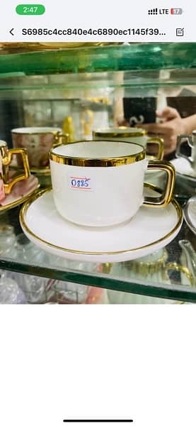 12pcs imported cup saucer 0