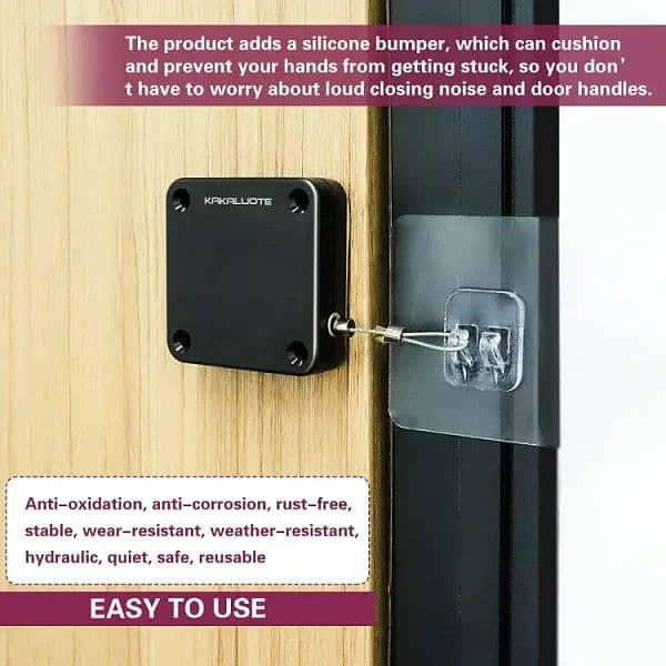 Automatic Portable Door Closer - For Door Safety 3