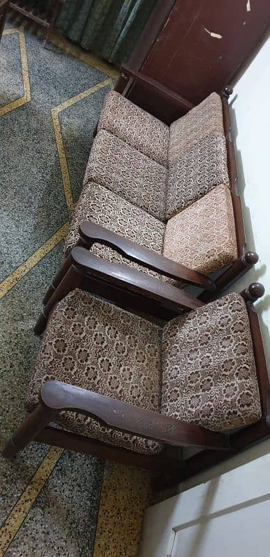 5 seater sofa set/ Kali tali/ Sheshm/ Solid/ Thick/Kali tahli/antique 3