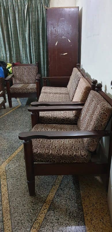 5 seater sofa set/ Kali tali/ Sheshm/ Solid/ Thick/Kali tahli/antique 5