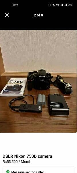 DSLR Nikon D750 Camera my Whatsapp 0323  0231015 2