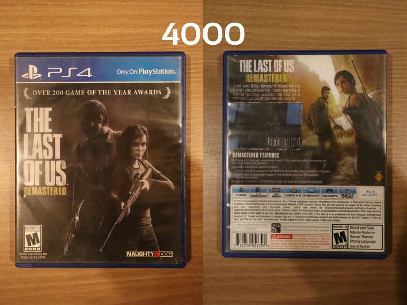 Rarely Played PS4 Pro Games Collection. Separate Price Also Mention 6