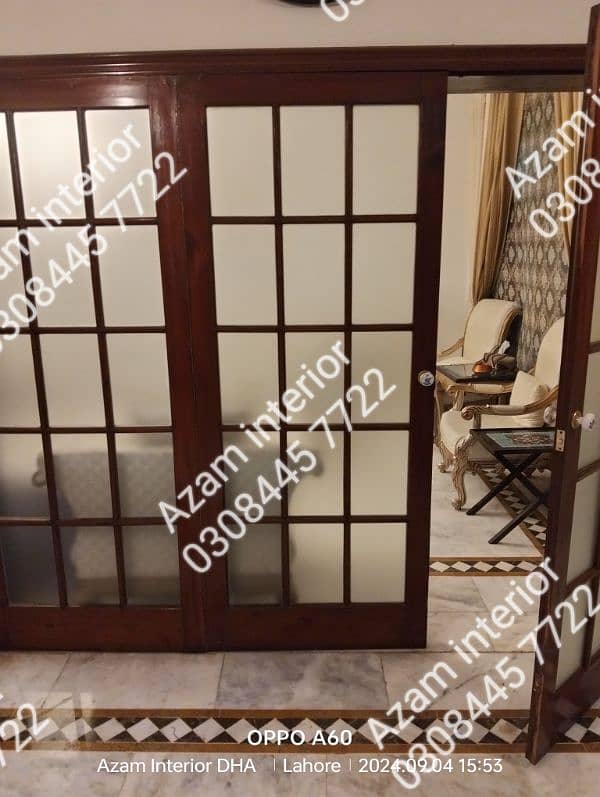 Bamboo Roller zebra blinds Glass paper wooden blinds wooden floor 6