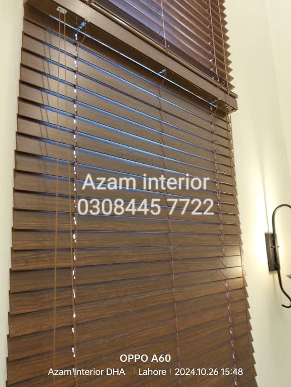 Bamboo Roller zebra blinds Glass paper wooden blinds wooden floor 8