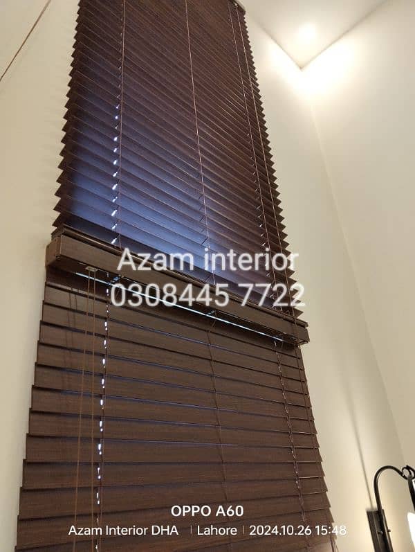 Bamboo Roller zebra blinds Glass paper wooden blinds wooden floor 9