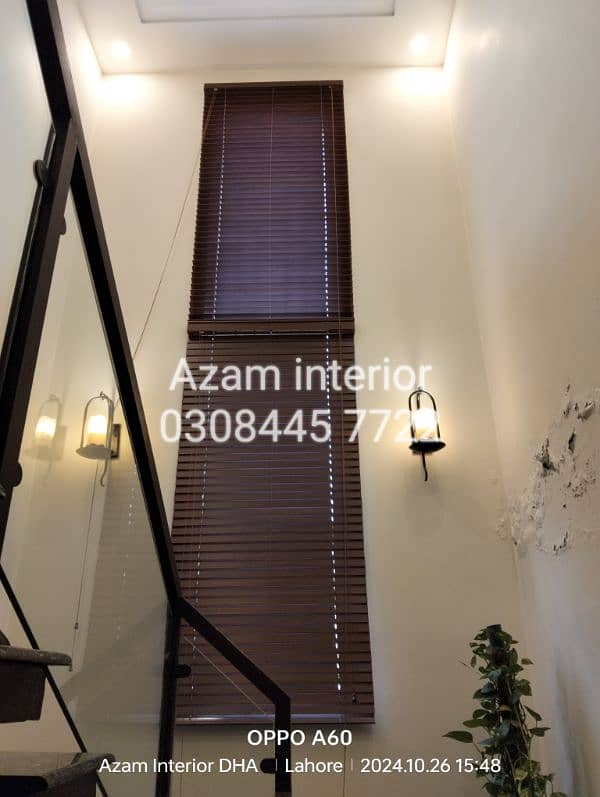 Bamboo Roller zebra blinds Glass paper wooden blinds wooden floor 10