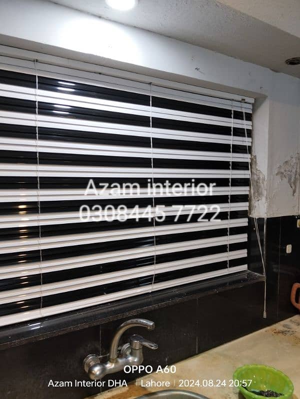 Bamboo Roller zebra blinds Glass paper wooden blinds wooden floor 18