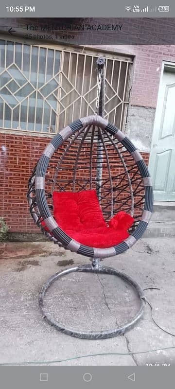 Egg shape hanging swing jhula jhoola outdoor furniture wholesale 18