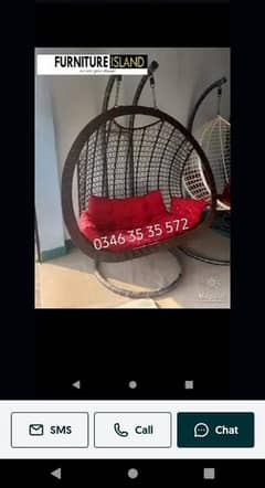 Egg shape hanging swing jhula jhoola outdoor furniture wholesale