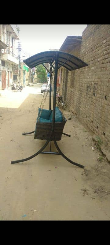 Egg shape hanging swing jhula jhoola outdoor furniture wholesale 9