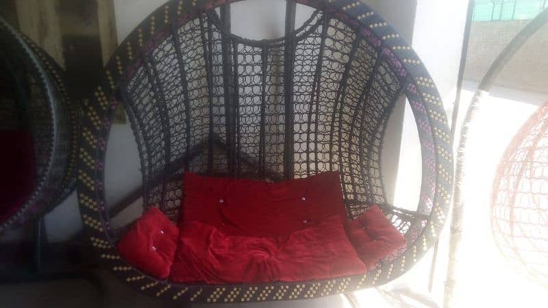 Egg shape hanging swing jhula jhoola outdoor furniture wholesale 15