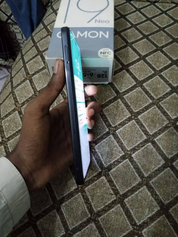 tecno camon 19 neo 6+6 128 with box all okay h urgent sale only cash 5