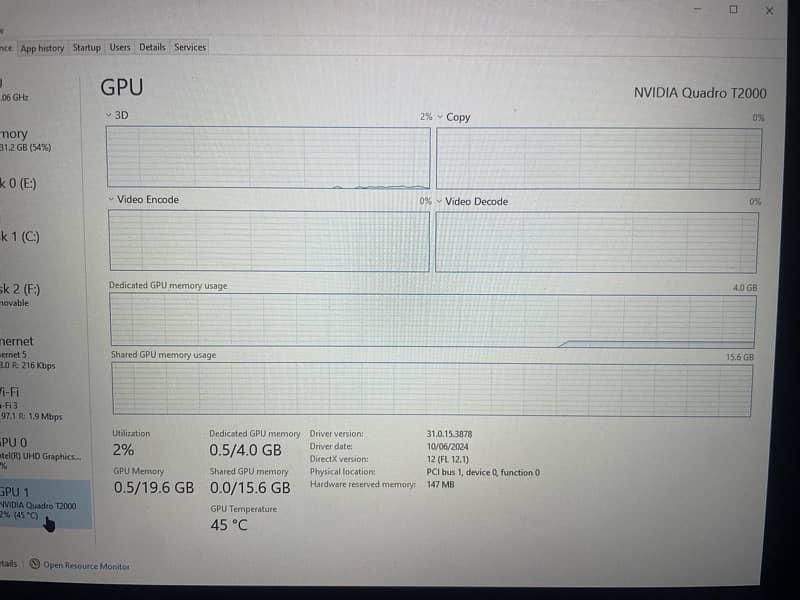 Lenovo p53 i7 32gb ram 1tb ssd 2