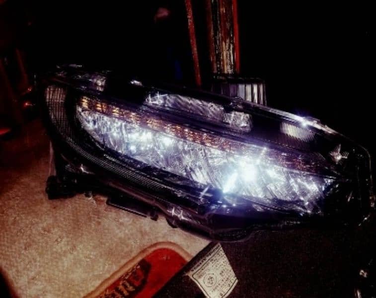 Honda civic  headlights +fogligts reborn ,civic CF, new modle civic x 18