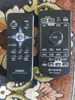 Toyota and Clarion dvd remote only