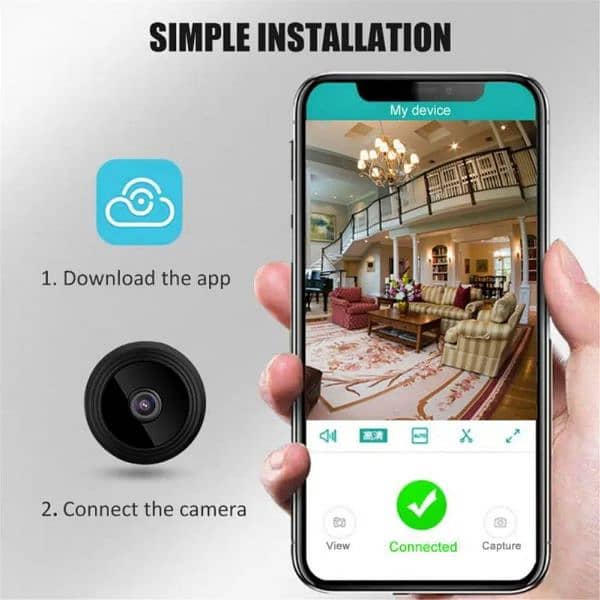 A9 WiFi Mini Camera 1080p HD, Wireless Video & Voice Recorder, Home 4