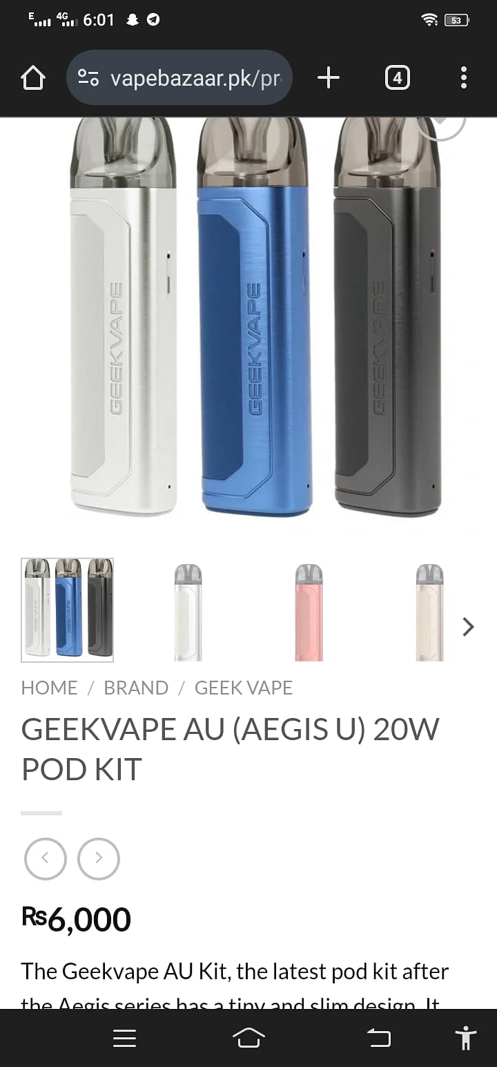 GeekVape AU kit 10/10 3