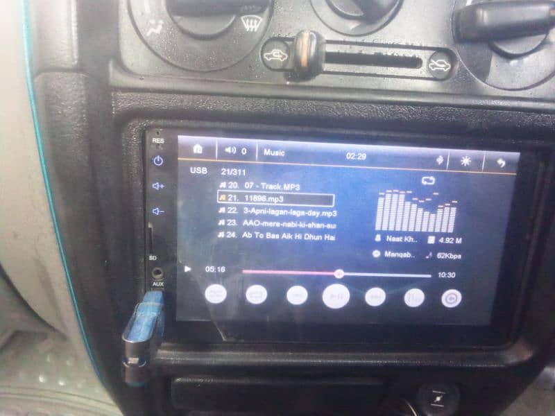 Car led screen USB AUX ,blue tooth connected 2