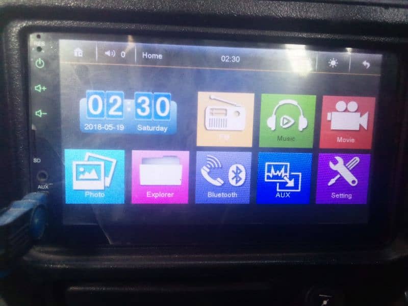 Car led screen USB AUX ,blue tooth connected 3