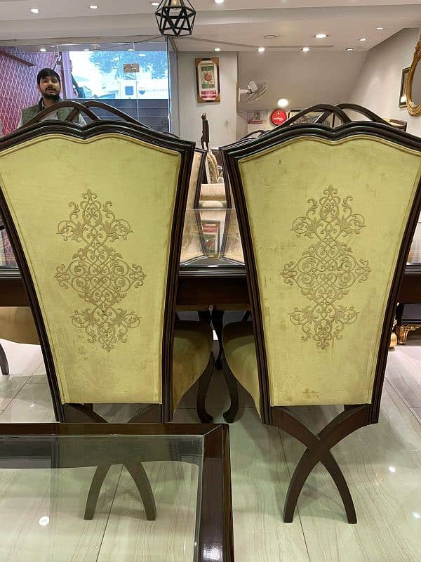 6 chair new dining table for sale 6