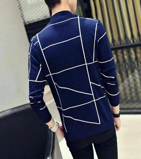 Fashion Men Casual Blazer Autumn Slim Plaid Single Trench Coat 0