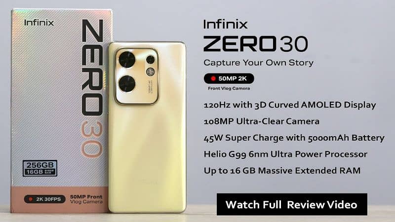 Infinix Zero 30 4g in warranty till February 2025 0