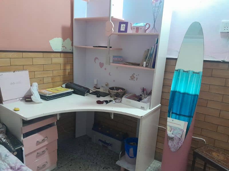 single bed and study table for girls 3