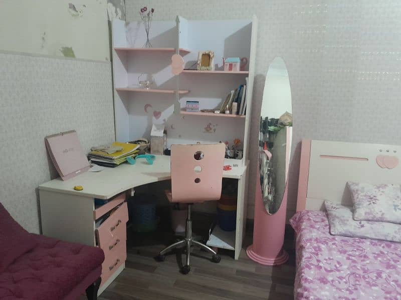 single bed and study table for girls 5